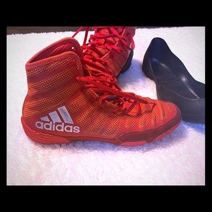 Adidas wrestling shoes and covers